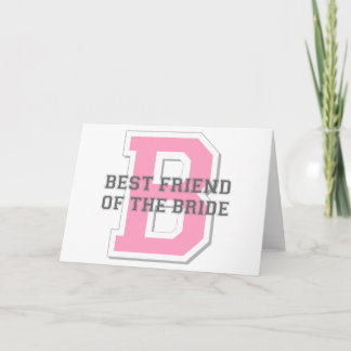 Tarjeta Mejor Amigo de la Novia Cheer