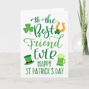 Tarjeta Mejor amigo de todos para el día de San Patricio