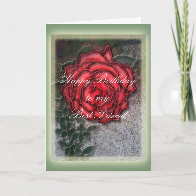 Tarjeta Mejor amigo del feliz cumpleaños (Anverso)