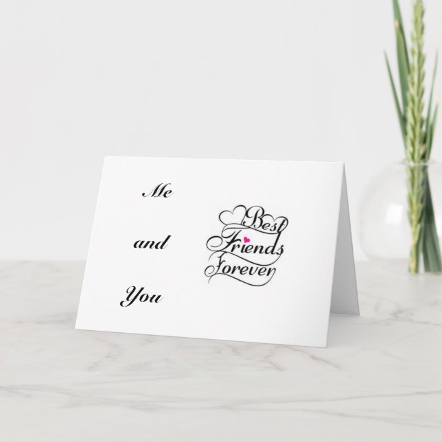 TARJETA MEJOR AMIGO DESDE EL DÍA EN QUE NOS ENCONTRAMOS FE (Anverso)