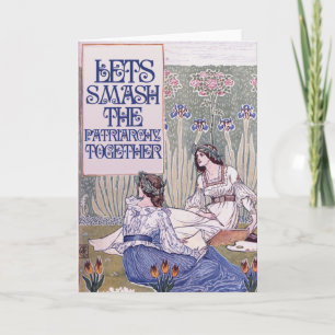 Tarjeta Mejor    amigo feminista aplastemos al patriarcado