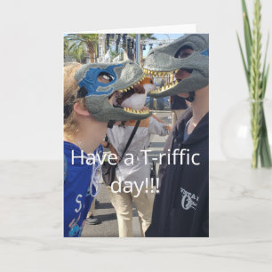 Tarjeta Mejor amigo T-rex