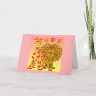 Tarjeta Mejor Amigos de BFF para siempre