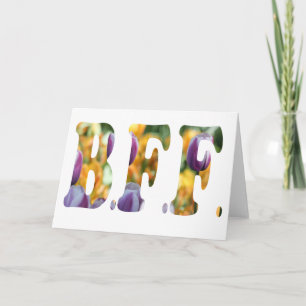 Tarjeta Mejor Amigos para siempre (versión tulipán)