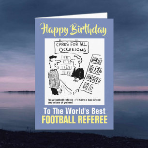 Tarjeta Mejor árbitro de fútbol del mundo - Feliz cumpleañ