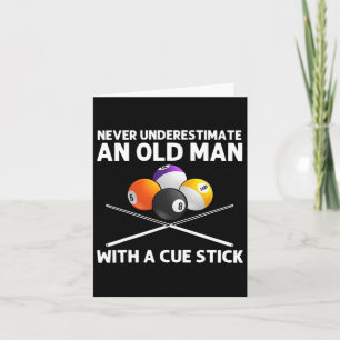 Tarjeta Mejor Arte Billiard Para Hombres Abuelo Billiard L