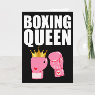 Tarjeta Mejor arte de boxeo para guantes de boxeo de chica