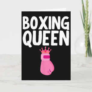 Tarjeta Mejor arte de boxeo para guantes de boxeo de chica