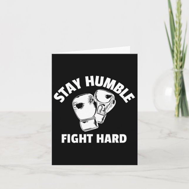 Tarjeta Mejor Arte De Boxeo Para Niños Hombres Mujeres Gua (Anverso)