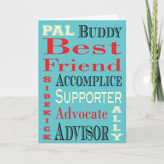 Tarjeta Mejor arte de metro de amigo (Anverso)