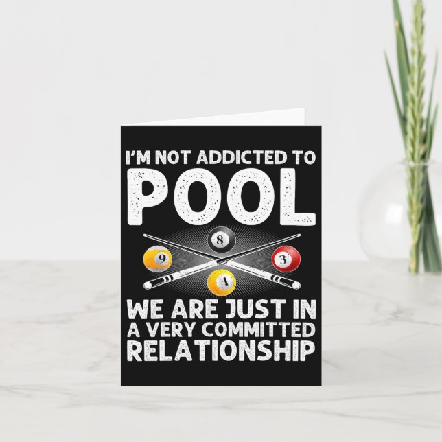 Tarjeta Mejor Arte De Piscina Para Hombres Mujeres Niños B (Anverso)