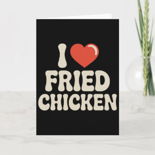 Tarjeta Mejor Arte de Pollo Frito para Hombres Mujeres Niñ