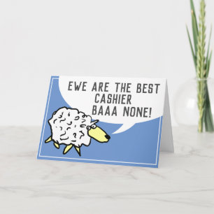 Tarjeta Mejor Barra de Cajero Ninguno - Pun de oveja