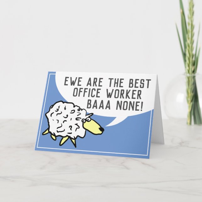 Tarjeta Mejor barra de trabajo de Office Ninguno - Pun de  (Anverso)