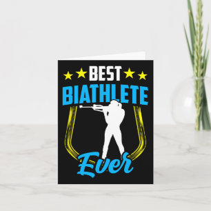 Tarjeta Mejor Biatleta de Biatlón Deportivo