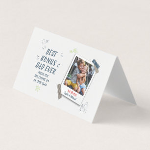 Tarjeta Mejor Bono Papá Nunca Padre Día Niños Foto