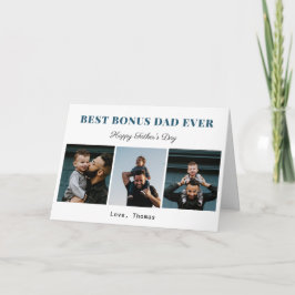 Tarjeta mejor bono papá siempre padrastro foto lindo
