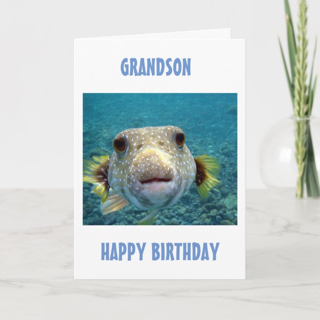 TARJETA MEJOR CAPTURA DEL DÍA **CUMPLEAÑOS DE GRANDSON** (Anverso)