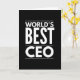 Tarjeta Mejor CEO del mundo (Yellow Flower)
