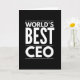 Tarjeta Mejor CEO del mundo (Small Plant)