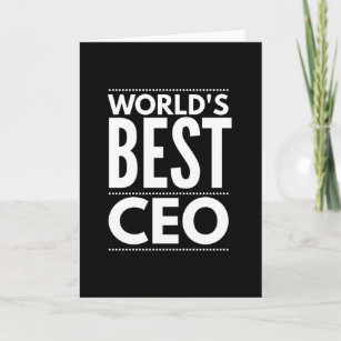 Tarjeta Mejor CEO del mundo