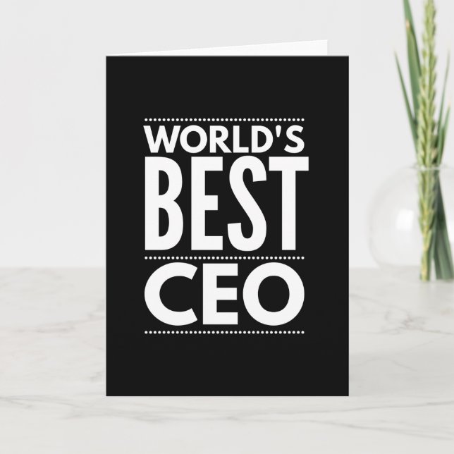 Tarjeta Mejor CEO del mundo (Anverso)