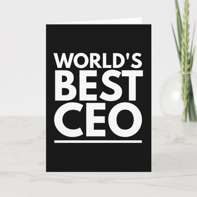 Tarjeta Mejor CEO del mundo (Anverso)