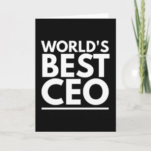 Tarjeta Mejor CEO del mundo