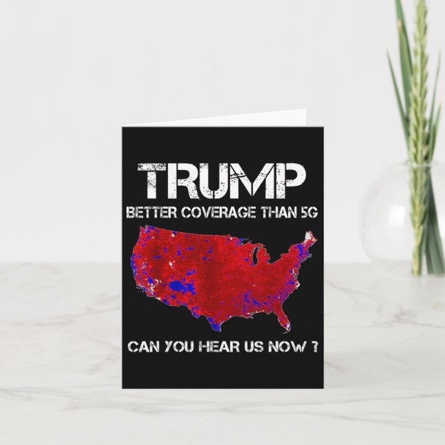 Tarjeta Mejor cobertura de Trump que el mapa electoral de  (Anverso)