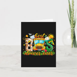 Tarjeta Mejor Conductor de Autobús Escolar Jamás Conductor