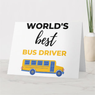 Tarjeta Mejor Conductor de Autobuses del Mundo