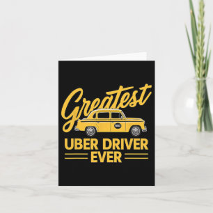 Tarjeta Mejor conductor de Uber de todos los tiempos Condu