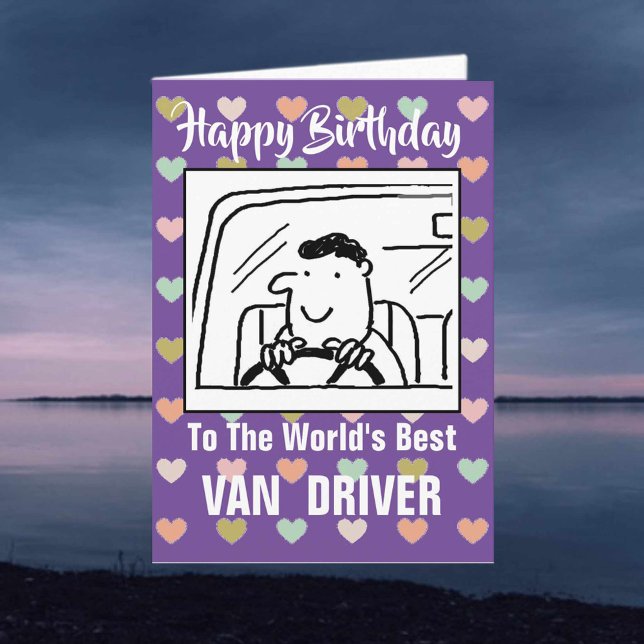 Tarjeta Mejor Conductor de Van del Mundo - Feliz Cumpleaño (Subido por el creador)