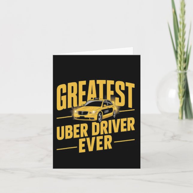 Tarjeta Mejor Conductor Uber Cada Vez Más Funny 1 (Anverso)