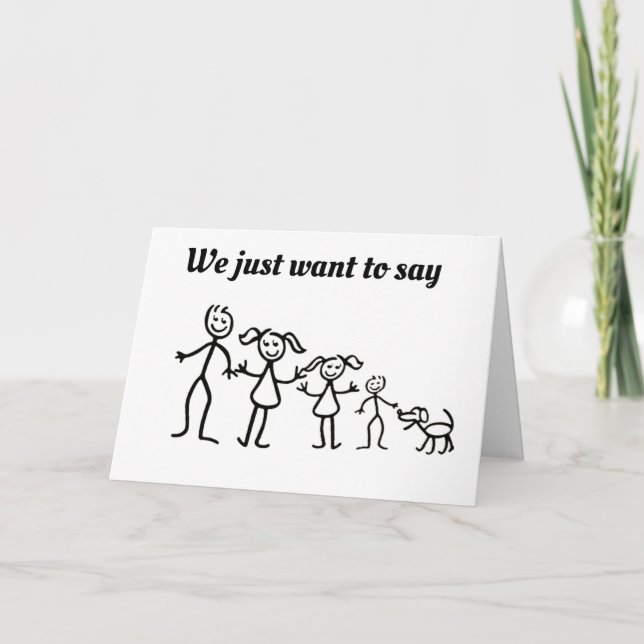 TARJETA **MEJOR CUMPLEAÑOS DE LA HISTORIA** DE NUESTRA FAM (Anverso)