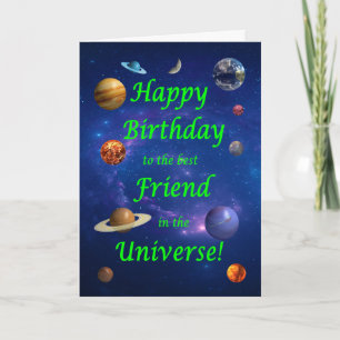 Tarjeta Mejor cumpleaños en el universo