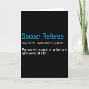 Tarjeta Mejor definición divertida de árbitro de fútbol gr