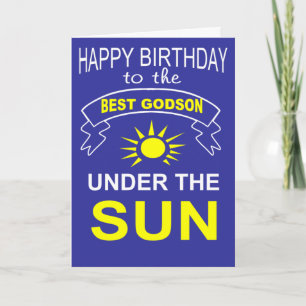 Tarjeta mejor deseo de cumpleaños de godson