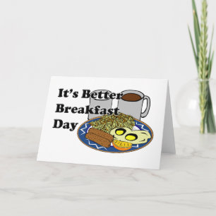 Tarjeta Mejor Día de Desayuno