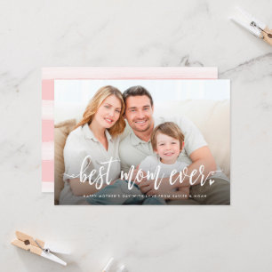 Tarjeta Mejor Día de la Madre Fotográfica