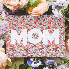 Tarjeta Mejor Día de la Madre Patrón Floral