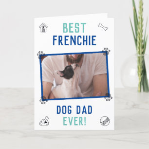 Tarjeta Mejor Día del Padre del Perro Frenchie