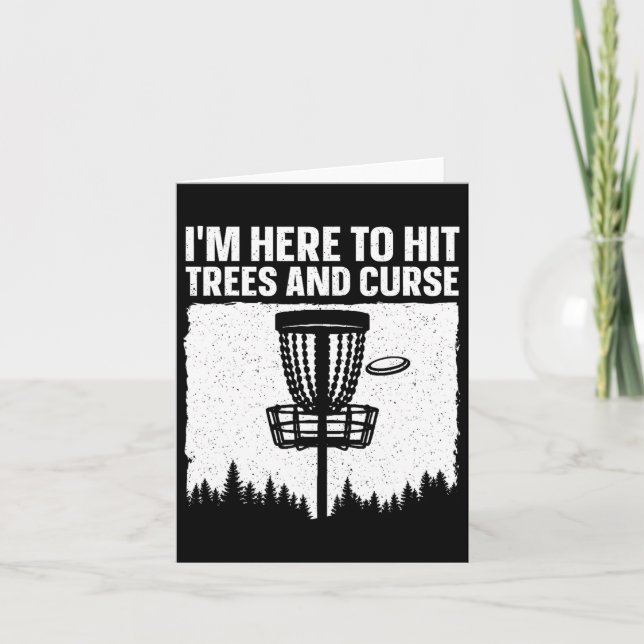 Tarjeta Mejor Disco Golf Art Para Hombres Disco Golfer (Anverso)