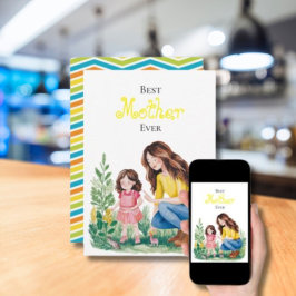 Tarjeta Mejor diseño de momento de vinculación de madre e 