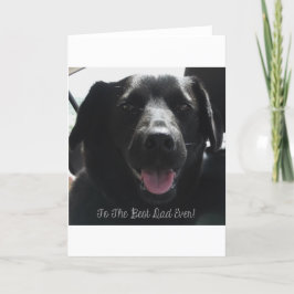 Tarjeta Mejor diseño de perro negro