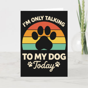 Tarjeta mejor divertido perro papá amante cachorro patas v
