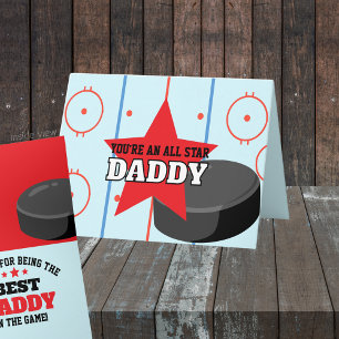 Tarjeta Mejor en el Juego Hockey Regalo Personalizado