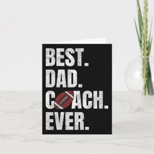 Tarjeta Mejor Entrenador De Papá Que Nunca Es Gracioso.