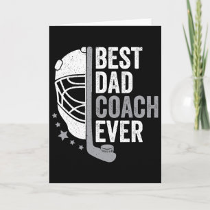 Tarjeta Mejor Entrenador Papá del Mundo Día del Padre Hock
