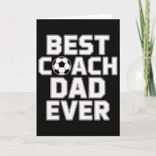 Tarjeta Mejor Entrenador Papá Siempre Liderazgo de Fútbol